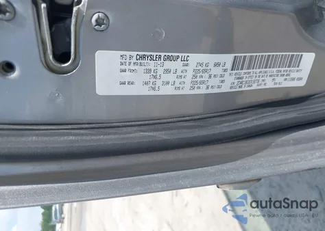 2014 Chrysler Town & Country Touring из США, поврежденный, VIN 2C4RC1BG3ER192736